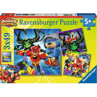 RAVENSBURGER Puzzle Power Players 3x49 dielikov