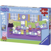 RAVENSBURGER Puzzle Prasiatko Peppa v škole 2x24 dielikov