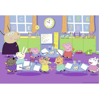 RAVENSBURGER Puzzle Prasiatko Peppa v škole 2x24 dielikov