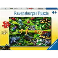 RAVENSBURGER Puzzle Úžasní obojživelníky 35 dielikov