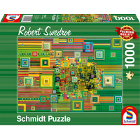 SCHMIDT Puzzle Zelený flashdisk 1000 dielikov