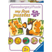 RAVENSBURGER Moje prvé puzzle Zvieratká a mláďatká 9x2 dielikov