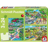 SCHMIDT Puzzle Deň v zoo 3x24 dielikov