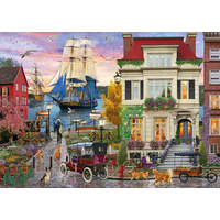 SCHMIDT Puzzle Loď v prístave 1000 dielikov