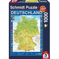 SCHMIDT Puzzle Mapa Nemecka 1000 dielikov