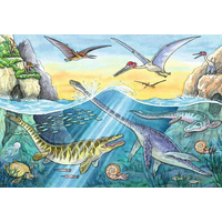 RAVENSBURGER Puzzle Svet dinosaurov 2x24 dielikov