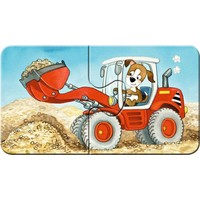 RAVENSBURGER Moje prvé puzzle Zvieratká na stavbe 9x2 dielikov