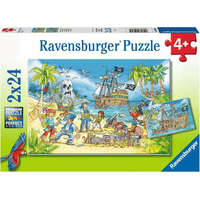 RAVENSBURGER Puzzle Dobrodružný ostrov 2x24 dielikov