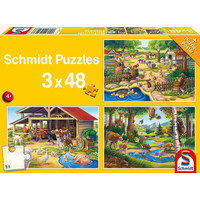 SCHMIDT Puzzle Má obľúbené zvieratká 3x48 dielikov