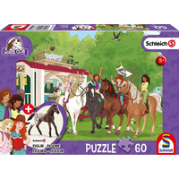 SCHMIDT Puzzle Schleich Stretnutie 60 dielikov + figúrka Schleich