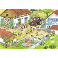 RAVENSBURGER Puzzle Deň na farme 2x24 dielikov