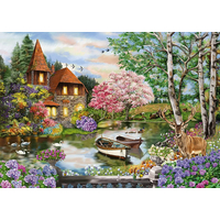 SCHMIDT Puzzle Dom pri jazere 1000 dielikov