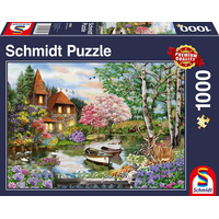 SCHMIDT Puzzle Dom pri jazere 1000 dielikov