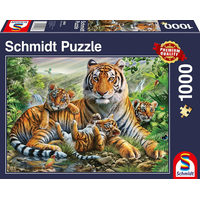 SCHMIDT Puzzle Tigrice a mláďatá 1000 dielikov