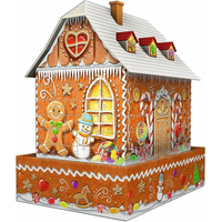 RAVENSBURGER Svietiace 3D puzzle Nočná edícia Perníková chalúpka 216 dielikov