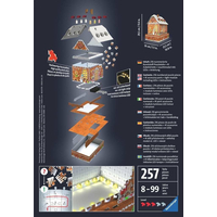 RAVENSBURGER Svietiace 3D puzzle Nočná edícia Perníková chalúpka 216 dielikov