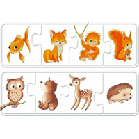 RAVENSBURGER Moje prvé puzzle Farebné zvieratká 6x4 dieliky