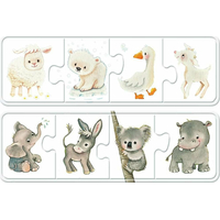 RAVENSBURGER Moje prvé puzzle Farebné zvieratká 6x4 dieliky