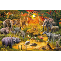 SCHMIDT Puzzle Africké zvieratá 150 dielikov