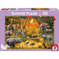 SCHMIDT Puzzle Africké zvieratá 150 dielikov