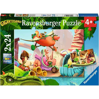 RAVENSBURGER Puzzle Gigantosaurus: Hor sa za dobrodružstvom 2x24 dielikov