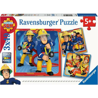 RAVENSBURGER Puzzle Požiarnik Sam: Do akcie! 3x49 dielikov