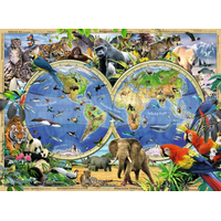 RAVENSBURGER Puzzle Svet divokých zvierat XXL 100 dielikov