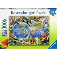 RAVENSBURGER Puzzle Svet divokých zvierat XXL 100 dielikov