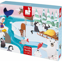 JANOD Hmatové puzzle Život na ľade 20 dielikov