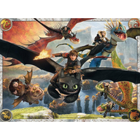 RAVENSBURGER Puzzle Ako vycvičiť draka: Dobrí draci XXL 150 dielikov