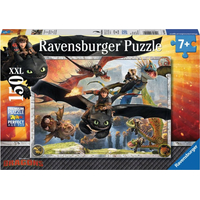 RAVENSBURGER Puzzle Ako vycvičiť draka: Dobrí draci XXL 150 dielikov