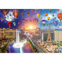 SCHMIDT Puzzle Deň a noc: Las Vegas 1000 dielikov