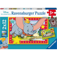 RAVENSBURGER Puzzle Disney: Dobrodružstvo volá 2x12 dielikov