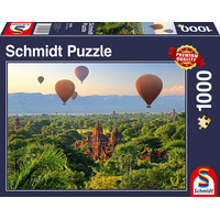 SCHMIDT Puzzle Teplovzdušné balóny nad Mandalay 1000 dielikov