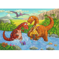 RAVENSBURGER Puzzle Hraví dinosaury 2x24 dielikov