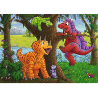 RAVENSBURGER Puzzle Hraví dinosaury 2x24 dielikov