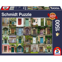 SCHMIDT Puzzle Koláž dverí 1500 dielikov