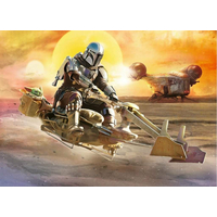 RAVENSBURGER Puzzle Star Wars: Mandalorian 4x100 dielikov