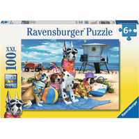 RAVENSBURGER Puzzle Zákaz psov na pláži XXL 100 dielikov