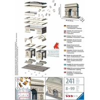 RAVENSBURGER 3D puzzle Víťazný oblúk, Francúzsko 216 dielikov