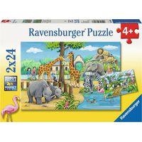 RAVENSBURGER Puzzle Vitajte v Zoo 2x24 dielikov