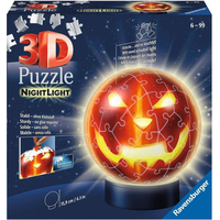 RAVENSBURGER Svietiace puzzleball Tekvicová hlava 74 dielikov