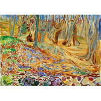 BLUEBIRD Puzzle Jilmový les na jar (1923) 1000 dielikov