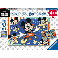 RAVENSBURGER Puzzle Mickey Mouse: Natočte film! 2x24 dielikov