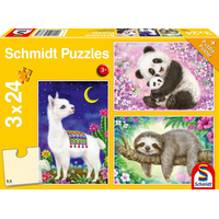 SCHMIDT Puzzle Zvieratká 3x24 dielikov