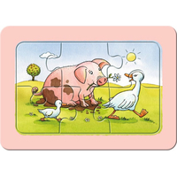 RAVENSBURGER Moje prvé puzzle Zvierací kamaráti 3x6 dielikov