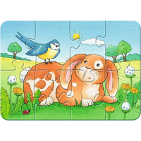 RAVENSBURGER Moje prvé puzzle Zvieratá 4v1 (2,4,6,8 dielikov)