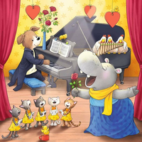 RAVENSBURGER Puzzle Zvieratká na pódiu 3x49 dielikov