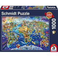 SCHMIDT Puzzle Objavuj svet 1000 dielikov