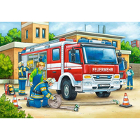 RAVENSBURGER Puzzle Polícia a hasiči 2x12 dielikov